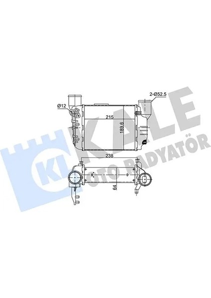 352445 Turbo Radyatoru 8E0145805D 8E0145805L 8E0145805N