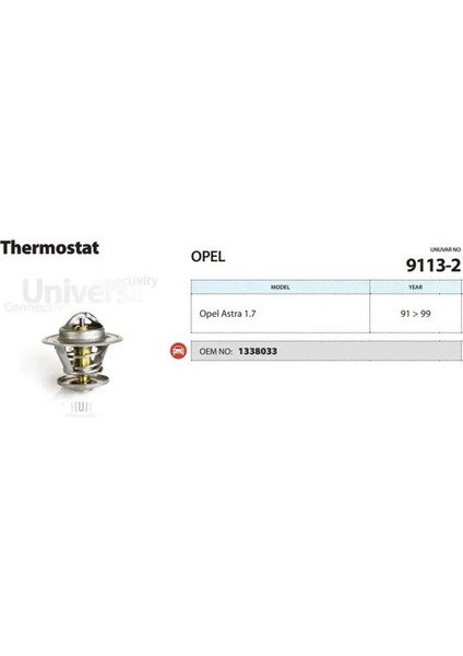 91132 Termostat 1338033