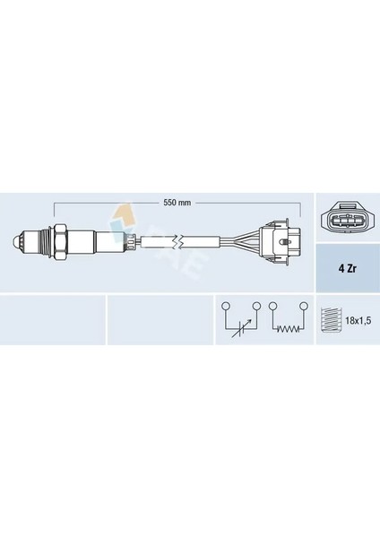 77342 Oksijen Sensoru 55566650
