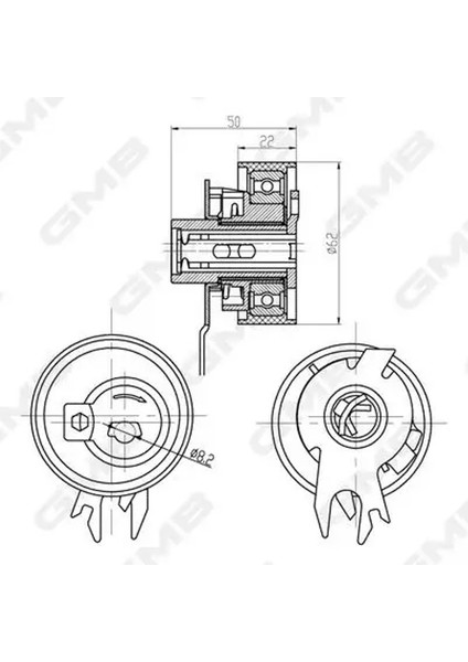 GTB0450 Triger Gergi Bilyasi 030109243D 030109243F 030109243J