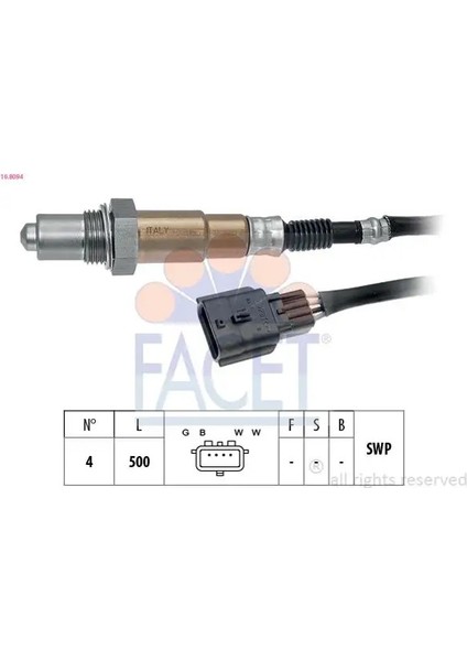 108094 Oksijen Sensoru 2269000Q1D 226A47260R A4155420100