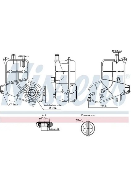 996368 Yedek Su Deposu 8E0121403D