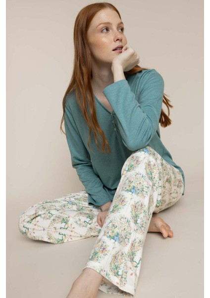63595 Mavi Pijama Takımı