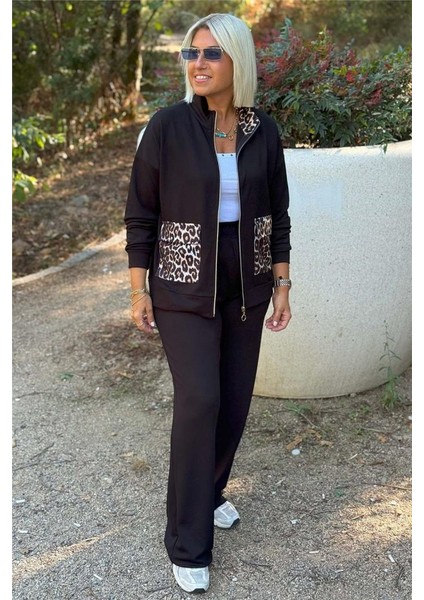 Kadın Uzun Kollu Lepoar Cep Detay Modal Kumaş Ikili Takım modelleri