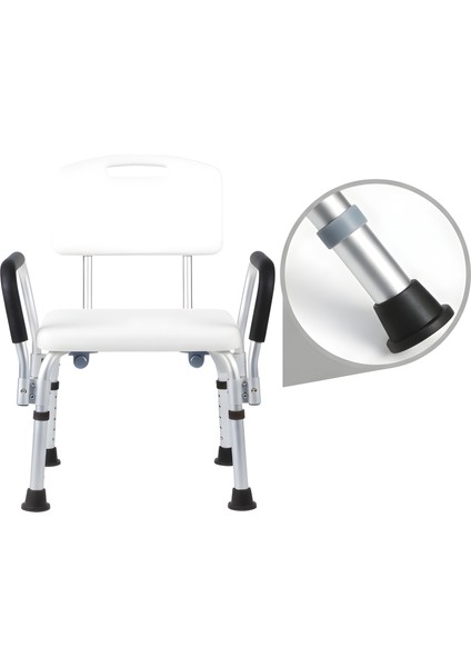 Sırt Destekli ve Kolçaklı Banyosandalyesi modelleri