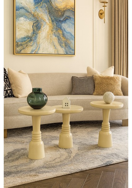 Krem Renk Ahşap Mantar Sehpa Seti – 3’lü Doğal Zigon ve Fiskos Takımı fırsatları