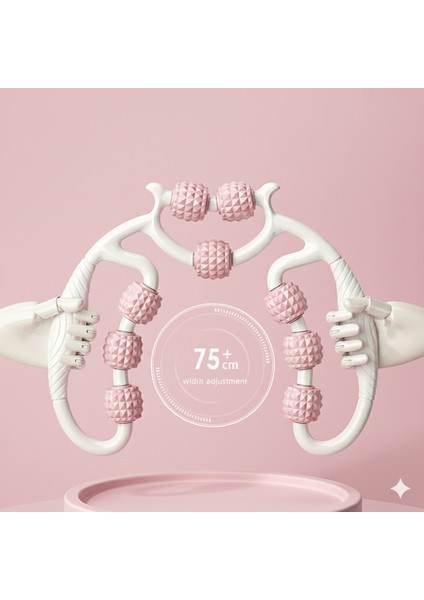 Kas Gevşetici Masaj Aleti Lenf Selülit 9 Tekerlekli Esnek Ayarlanabilir Bacak Kol Boyun