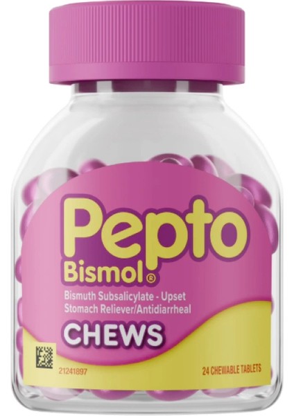 Pepto Bismol Chews 24 Chewable Tablets