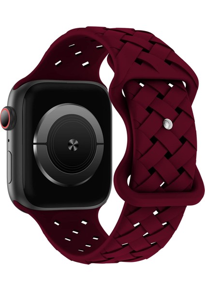 Apple Watch Seri 49/46/45/44/42 mm Uyumlu Soft Silikon Ayarlanabilir Kordon