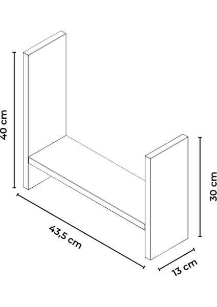 Lidya Çok Amaçlı Raf Mutfak Tezgah Üstü Organizer Banyo Mutfak Düzenleyici Beyaz Meşe fiyatları