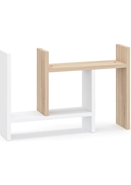 Lidya Çok Amaçlı Raf Mutfak Tezgah Üstü Organizer Banyo Mutfak Düzenleyici Beyaz Meşe modelleri