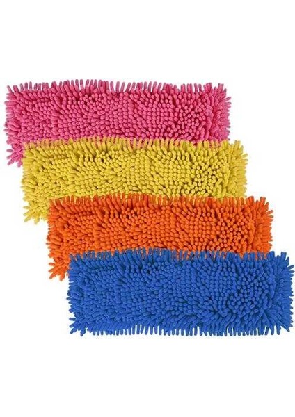 mop yedeği nemli mop yedeği mikrofiber makarna 60cm 5 adet karışık renk
