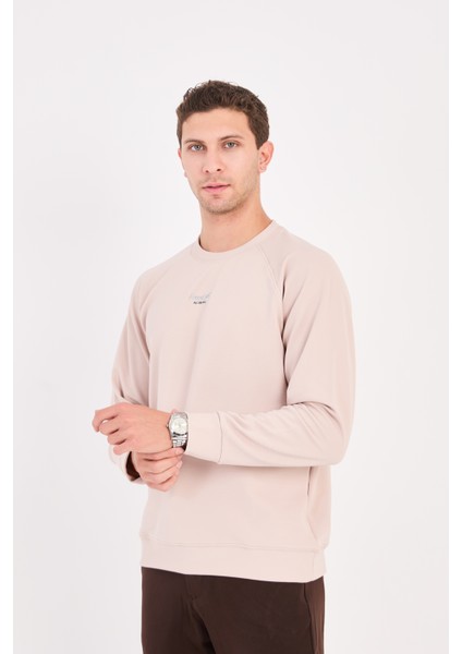 Rahat Kesim Dokulu Ottoman Kumaş Baskılı Erkek Sweatshirt -R2601 fırsatları