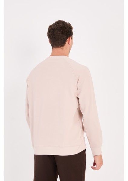 Rahat Kesim Dokulu Ottoman Kumaş Baskılı Erkek Sweatshirt -R2601 indirimleri