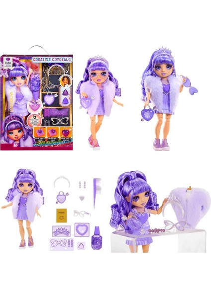 Rainbow High 121367-374-404-411 Yaratıcı Kristaller Moda Bebeği 4 Model 8+ modelleri