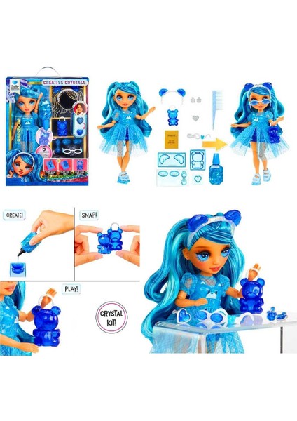 Rainbow High 121367-374-404-411 Yaratıcı Kristaller Moda Bebeği 4 Model 8+ fırsatları