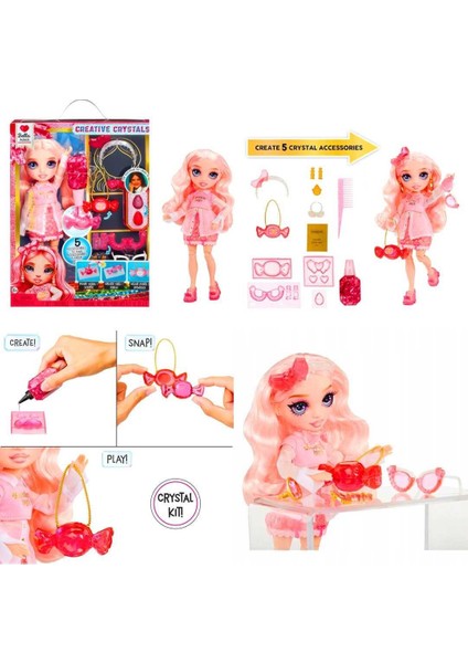 Rainbow High 121367-374-404-411 Yaratıcı Kristaller Moda Bebeği 4 Model 8+ indirimleri