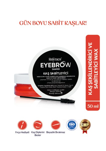 Kaş Şekillendirici - Kaş Sabitleyici Wax - Eyebrow Shaper Wax - 50ml