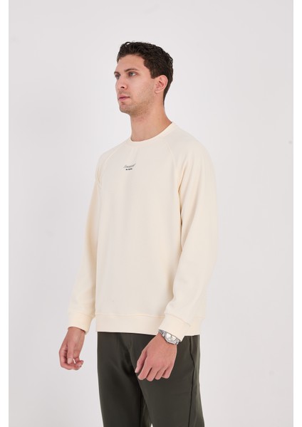 Rahat Kesim Dokulu Ottoman Kumaş Baskılı Erkek Sweatshirt -R2601 fiyatları