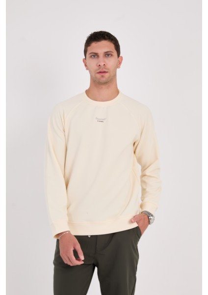 Rahat Kesim Dokulu Ottoman Kumaş Baskılı Erkek Sweatshirt -R2601 indirimleri