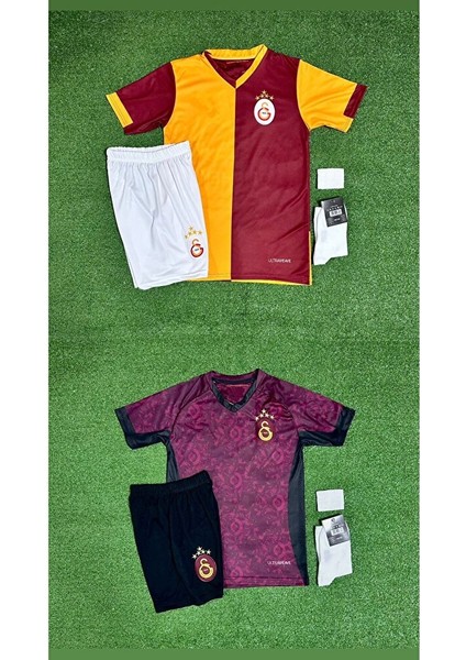 /.g'.â.l.a.t.â.s.a.r.â.yy M.'a.u.r.o I'.cardi Deplasman + Parçalı Ikili Kombin Çocuk Forma 4'lü Set fiyatları