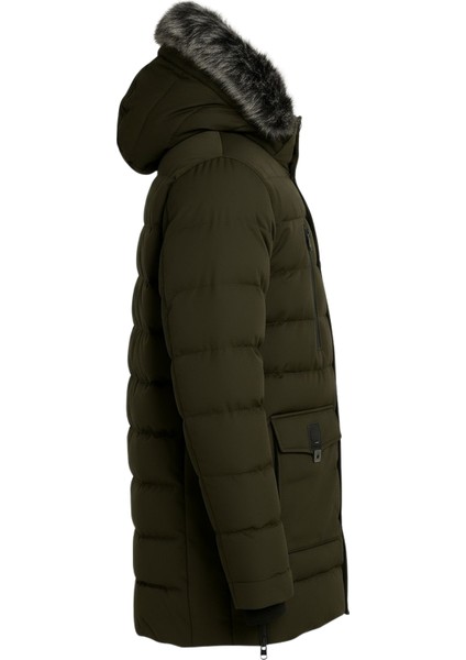 Erkek Yeşil Erkek Outdoor Su Geçirmez Kapüşonlu Kışlık Kaban – Rüzgar ve Yağmura Dayanıklı Mont&kaban modelleri