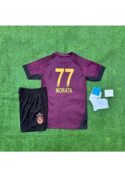 'gâlatâsarây 2025-26 5 Yıldızlı A'l.v.a.r.o M'orata Deplasman Çocuk Forması 4'lü Set modelleri