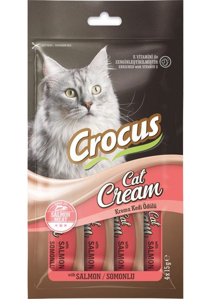 Techmrt Crocus Somonlu Krema Kedi Ödülü 4X15G
