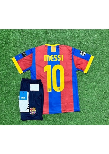 Fc. B.a.r.c.e.l.o.n.a 2011 Sampiyonlar Ligi Finali Lionel Messi Nostalji Çocuk Forması 4'lü Set modelleri