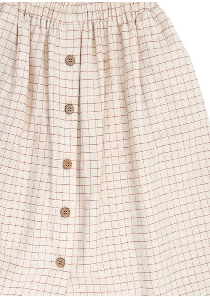 Ekose Desenli Yazlık Kız Çocuk Etek modelleri