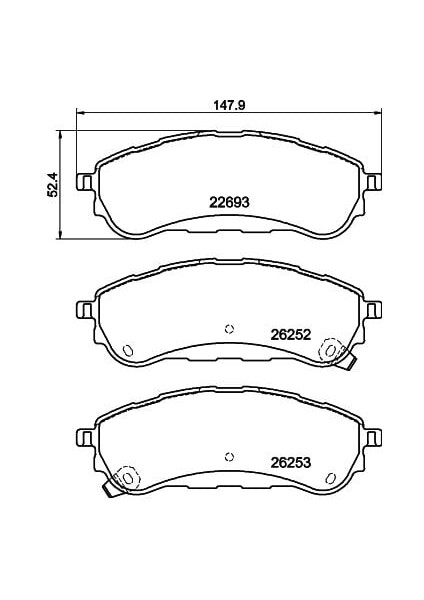 Fren Balata Arka Ford Ranger 2.0 Ecoblue 2019- / 3.2 Tdci 2011- JB3Z2200D