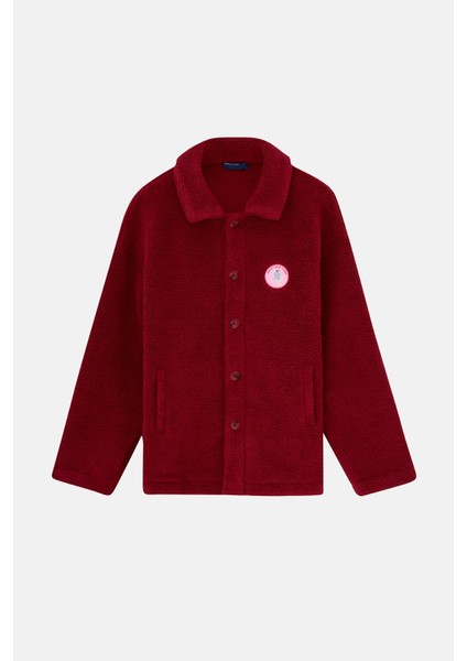 Sugar Glider Sherpa Ceket - Bordo