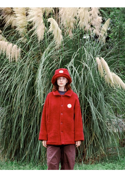 Sugar Glider Sherpa Ceket - Bordo fırsatları