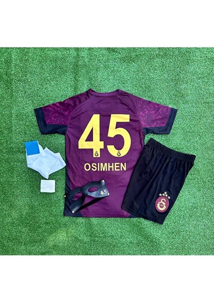 .g'.â.l.a.t.â.s.a.r.â.y 2025/26 Yeni O.s'i'm'h'e'n Deplasman Çocuk Forması 5'li Set Maske Hediyeli modelleri