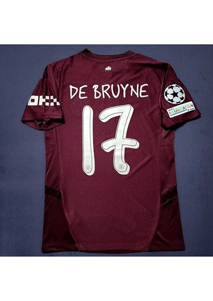 Manchesterr/cityy 2024/25 Yeni Sezon Kevın De Bruyne Alternatif Forması (Bordo)