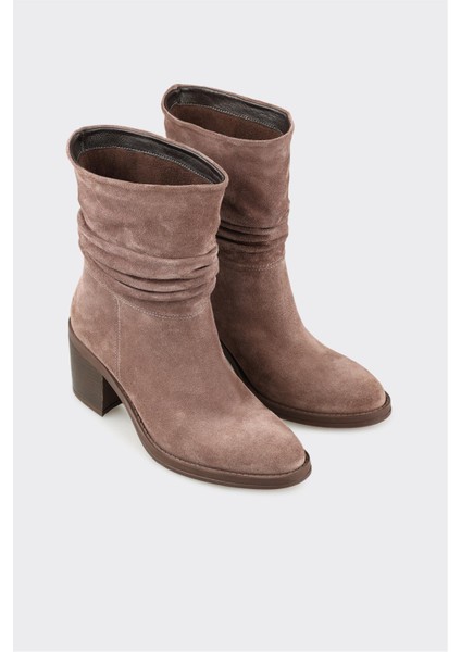 Kahve Deri Kadın Günlük Bot fiyatları