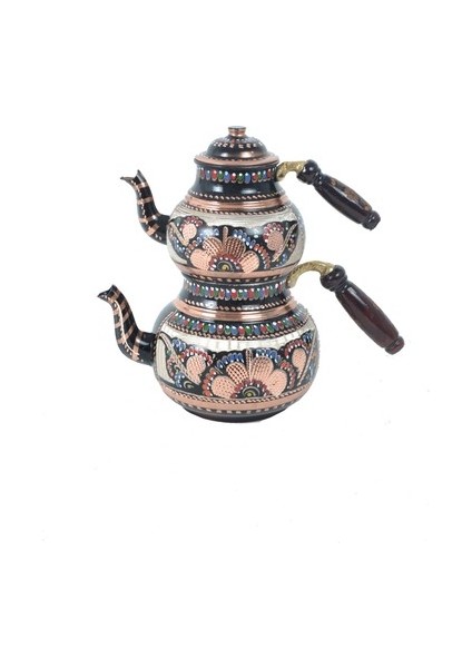 Erzincan Işleme Bakır Büyük Boy Çaydanlık