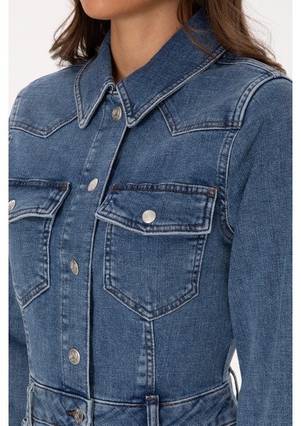 Kadın Mavi Elbise (Jean) 50309415-DN0022