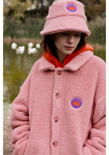 Yengeç Sherpa Ceket - Pembe modelleri