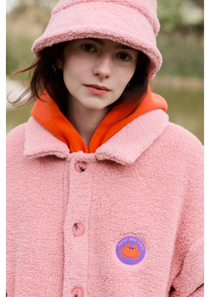 Yengeç Sherpa Ceket - Pembe fırsatları