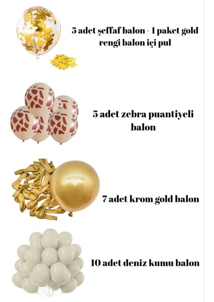 Lüx Safari Doğum Günü Konsepti - Yaş Günü Doğum Günü Kutlama Partisi Seti modelleri