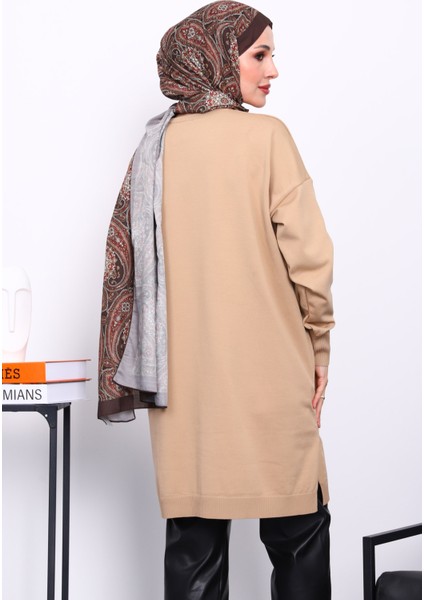 Bisküvi Soğuk İplik Merserize Triko Tunik fırsatları