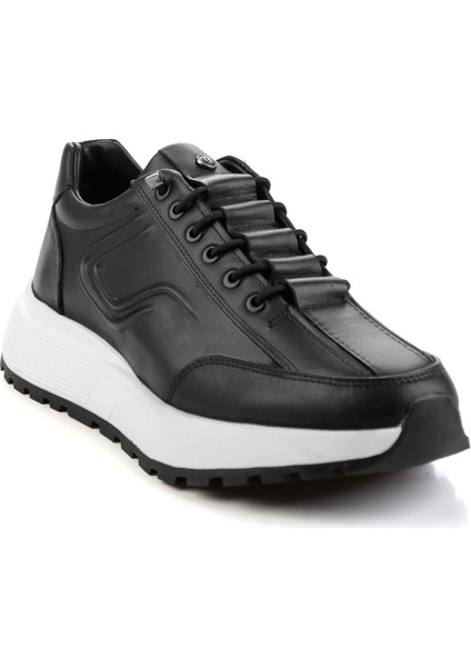 Siyah Hakiki Deri Erkek Sneaker E01401011443 fiyatları