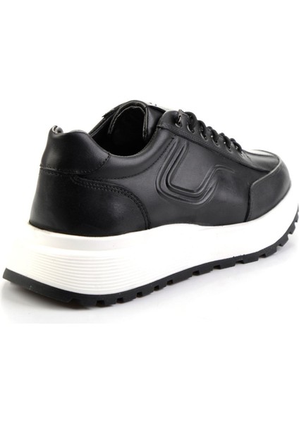 Siyah Hakiki Deri Erkek Sneaker E01401011443 modelleri