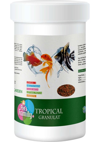 Techmrt Pets Family Tropical Granulat 250ML/100G