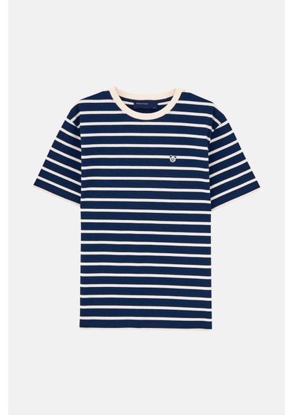 Panda Heavyweight T-Shirt - Ekru / Lacivert