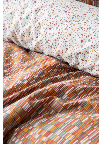 Tek Kişilik Leros Teracotta Nevresim Takımı -- fiyatları