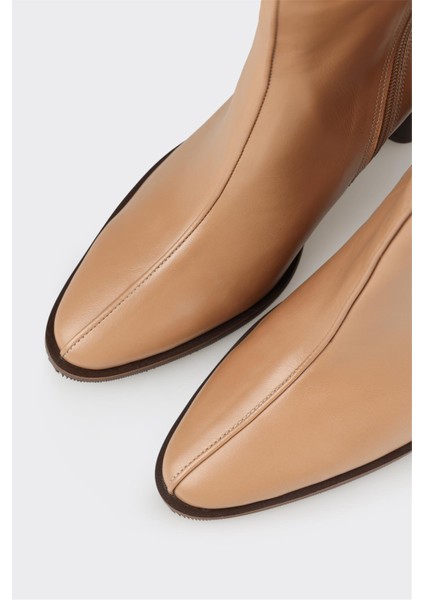 Naturel Deri Kadın Klasik Bot fırsatları