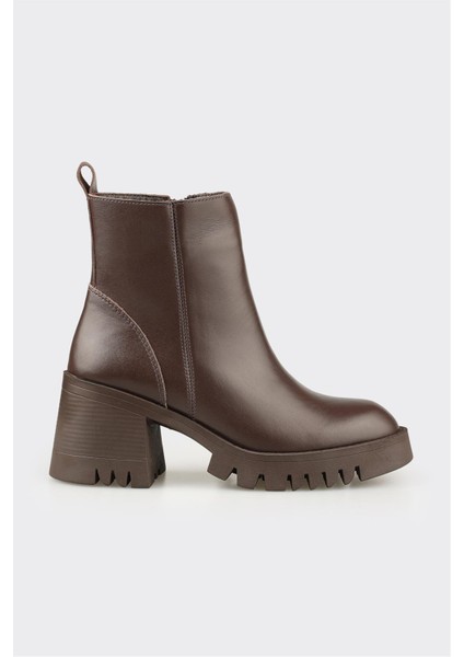 Kahve Deri Kadın Günlük Bot