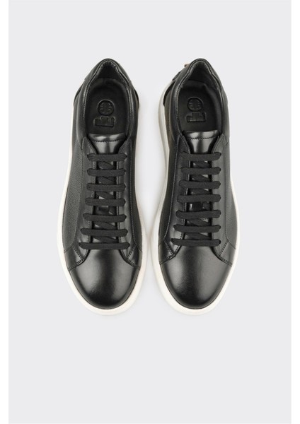 Siyah Deri Erkek Spor Ayakkabı fırsatları